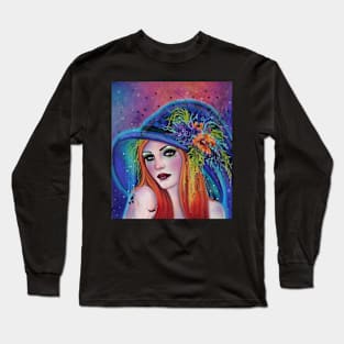 Isadore Halloween Witch By Renee Lavoie Long Sleeve T-Shirt